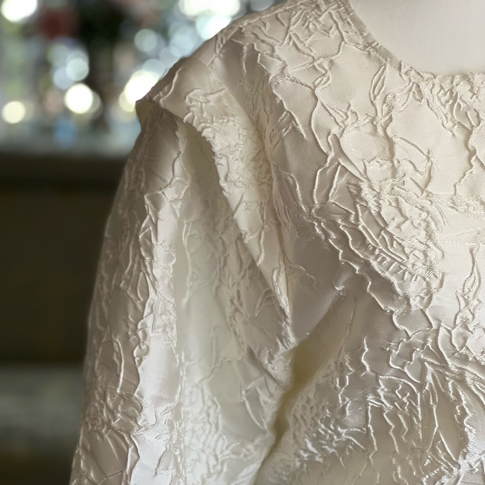 Boutique Structured Ivory Blouse - image 5